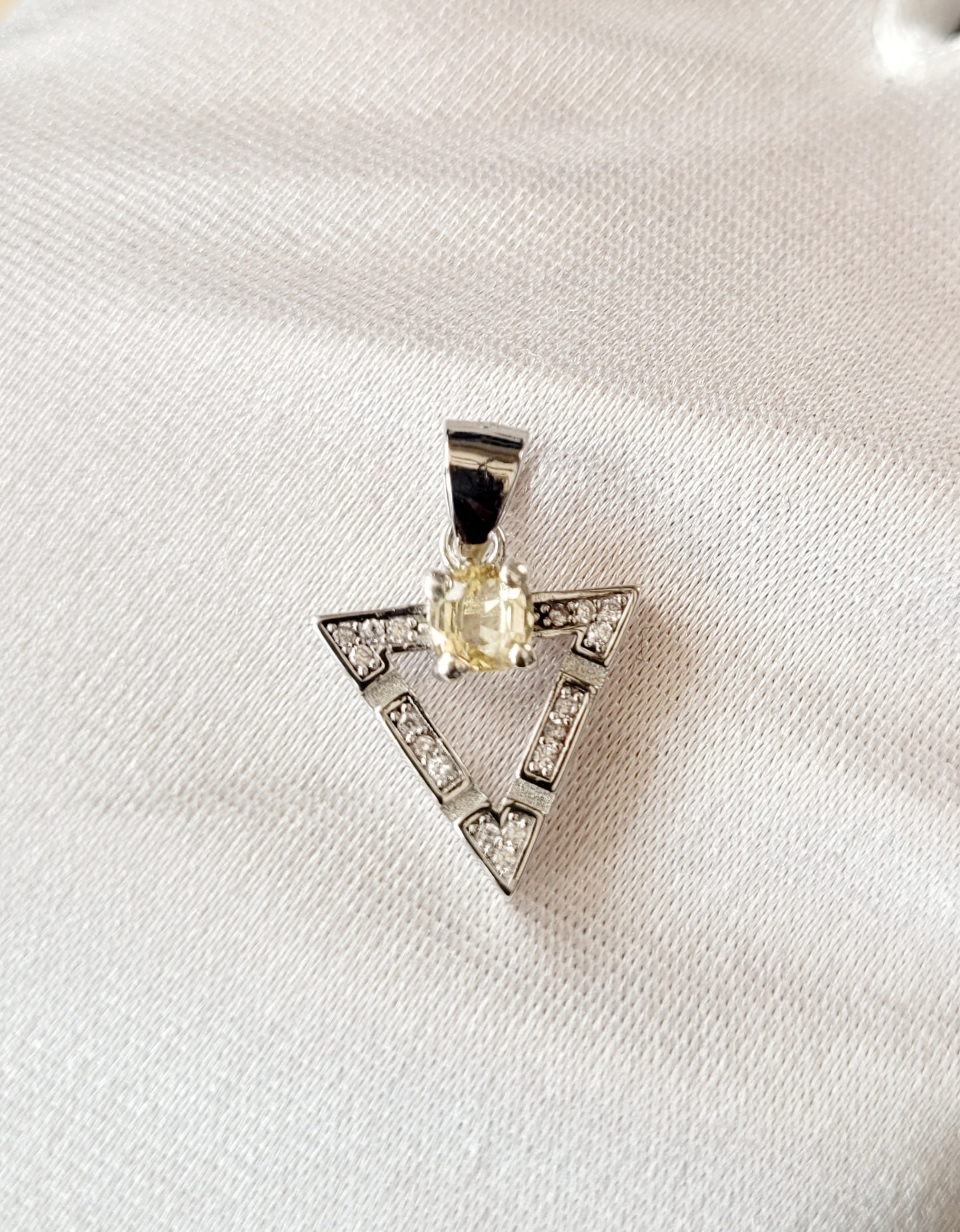 Natural Sapphire 1 carat ceylon silver 925 necklace