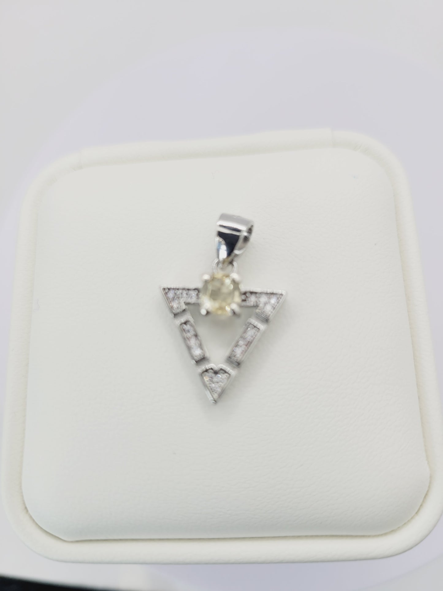 Natural Sapphire 1 carat ceylon silver 925 necklace