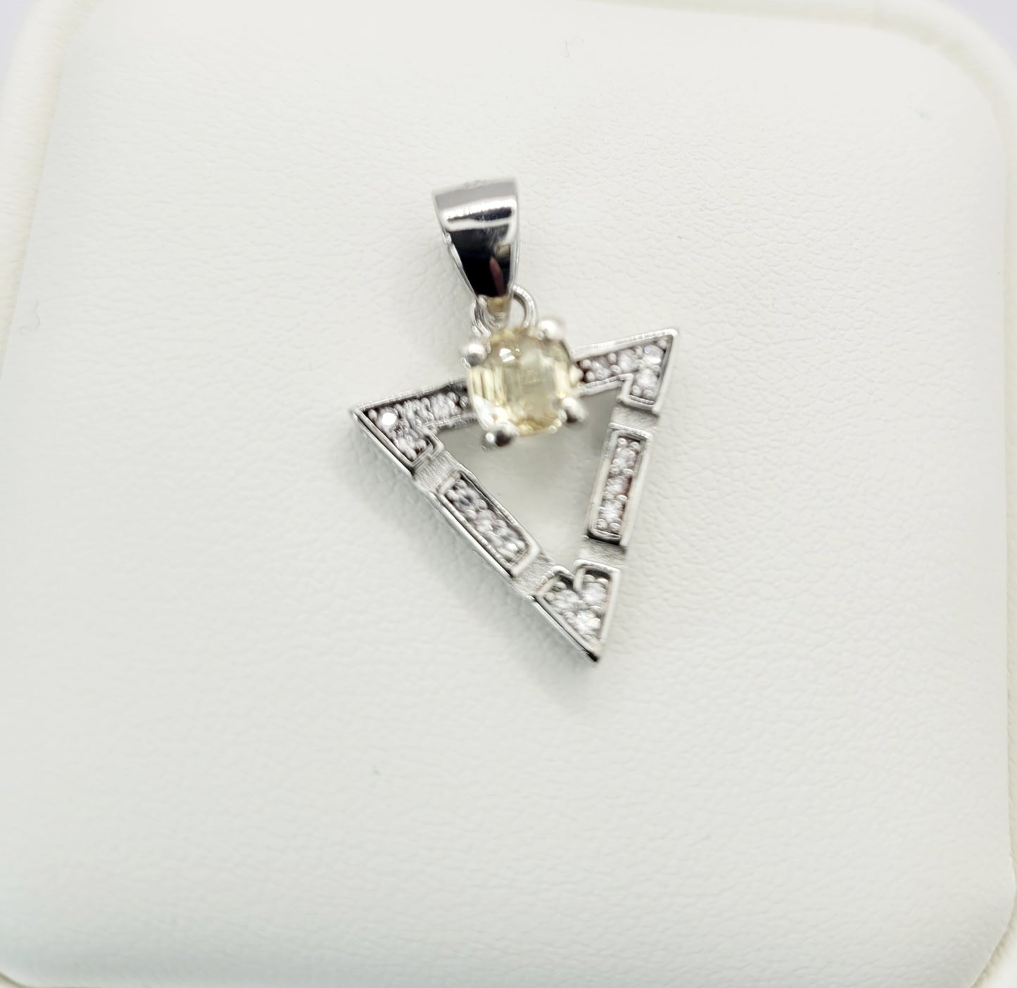Natural Sapphire 1 carat ceylon silver 925 necklace
