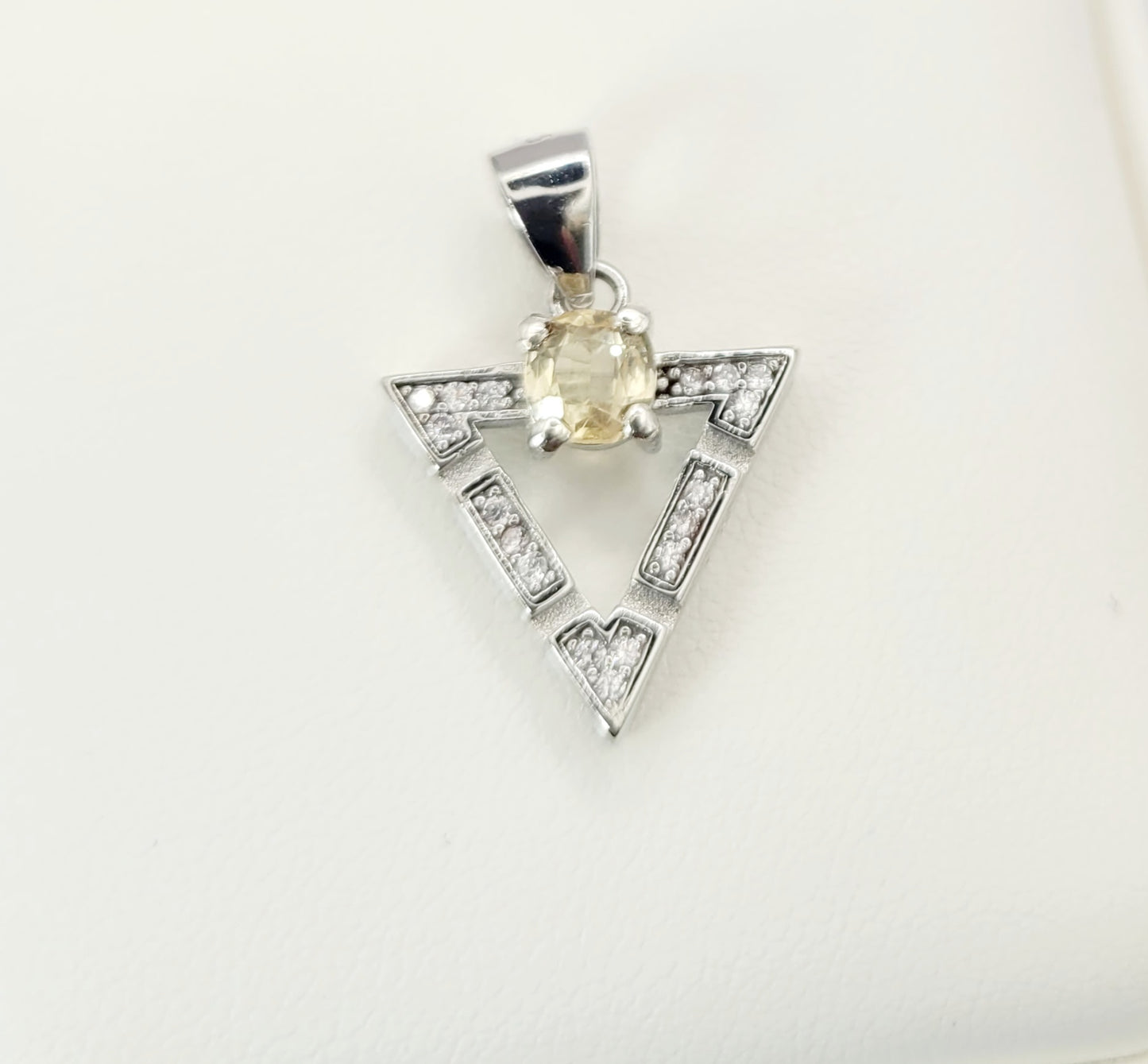 Natural Sapphire 1 carat ceylon silver 925 necklace