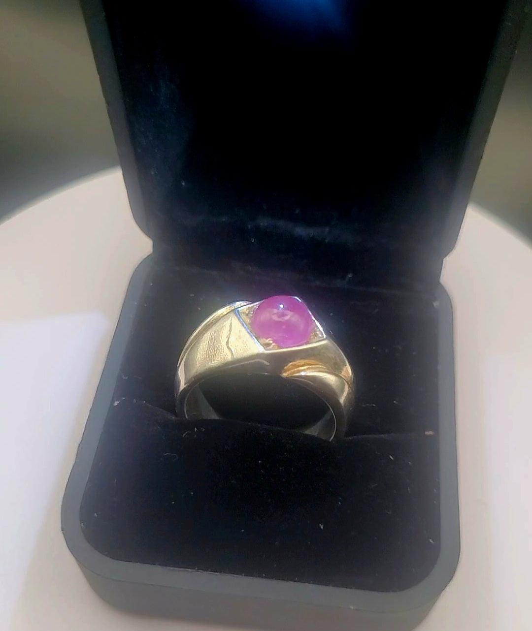 Natural Kashmiri Ruby Silver Ring 💍